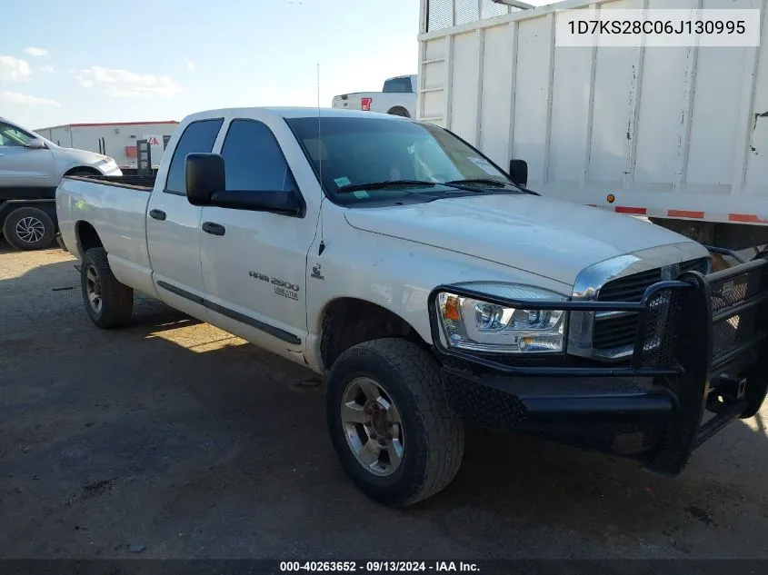 2006 Dodge Ram 2500 Slt/Sport VIN: 1D7KS28C06J130995 Lot: 40263652