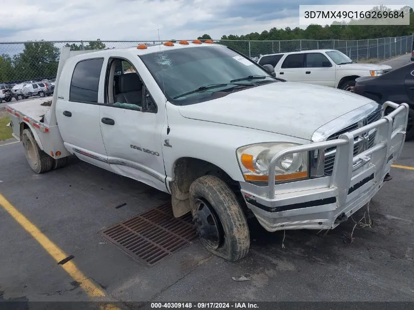 2006 Dodge Ram 3500 Laramie VIN: 3D7MX49C16G269684 Lot: 40309148