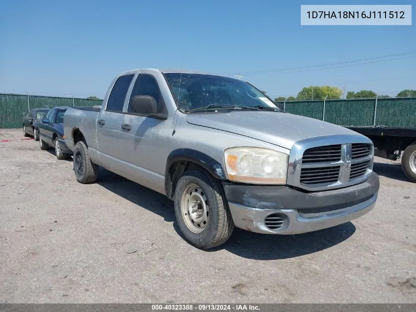 2006 Dodge Ram 1500 St VIN: 1D7HA18N16J111512 Lot: 40323388