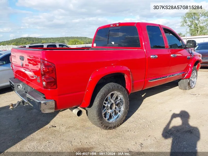 2007 Dodge Ram 2500 Laramie VIN: 3D7KS28A57G815284 Lot: 40371486