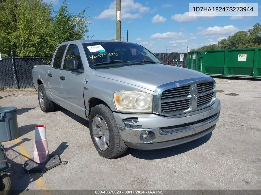 2007 Dodge Ram 1500 Slt VIN: 1D7HA18247S273944 Lot: 40375623