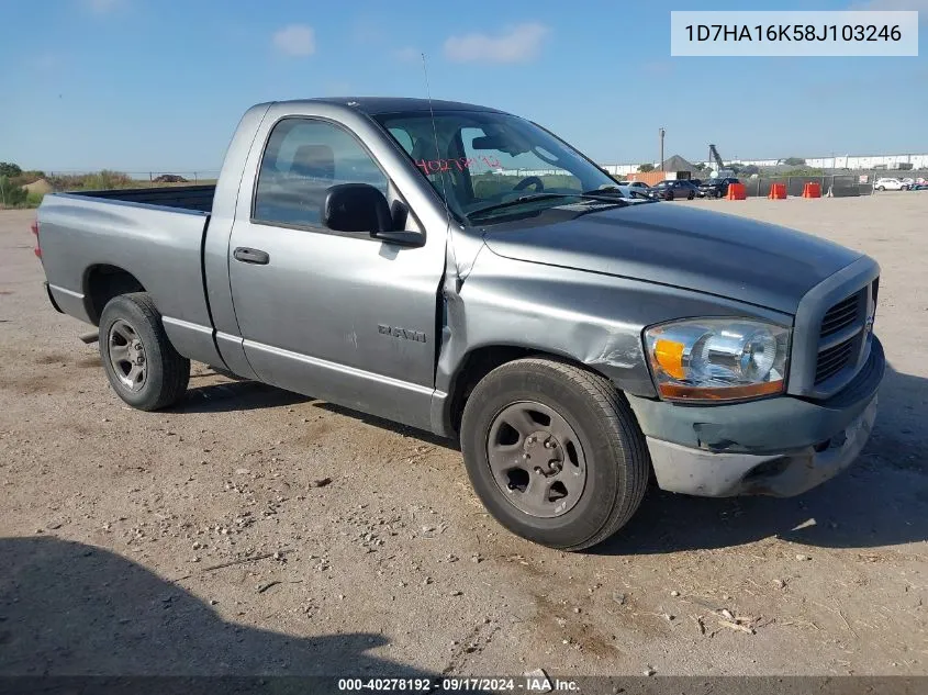 1D7HA16K58J103246 2008 Dodge Ram 1500 St/Sxt