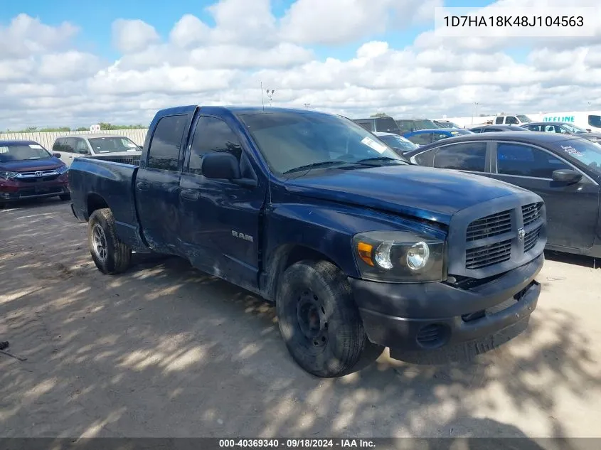 1D7HA18K48J104563 2008 Dodge Ram 1500 St