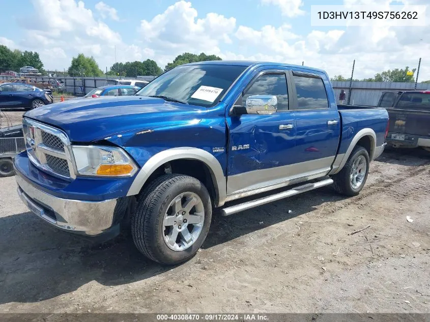 2009 Dodge Ram 1500 Laramie VIN: 1D3HV13T49S756262 Lot: 40308470