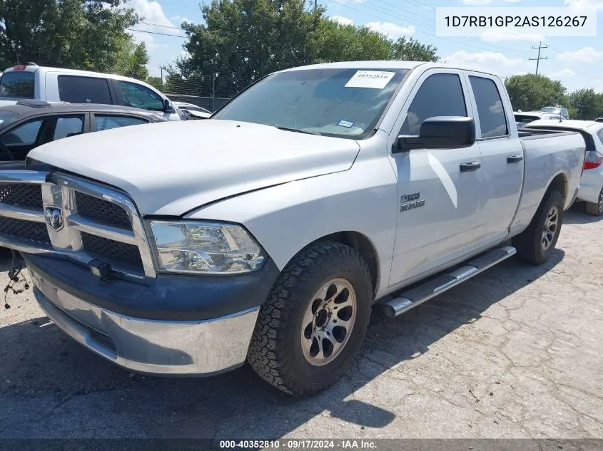 2010 Dodge Ram 1500 St VIN: 1D7RB1GP2AS126267 Lot: 40352810