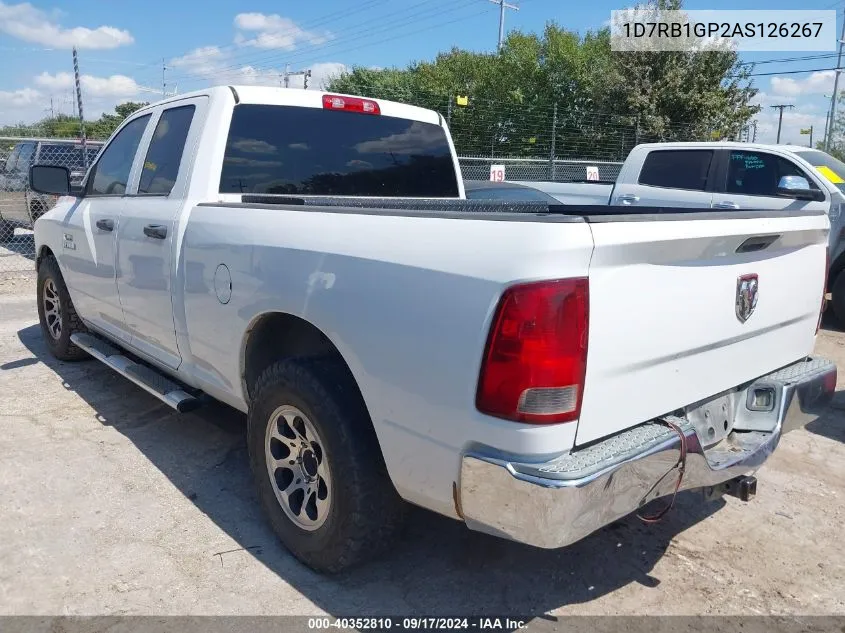 2010 Dodge Ram 1500 St VIN: 1D7RB1GP2AS126267 Lot: 40352810