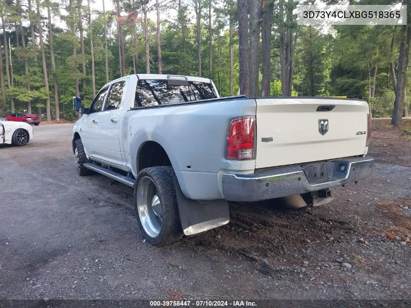 2011 Ram Ram 3500 Laramie VIN: 3D73Y4CLXBG518365 Lot: 39758447