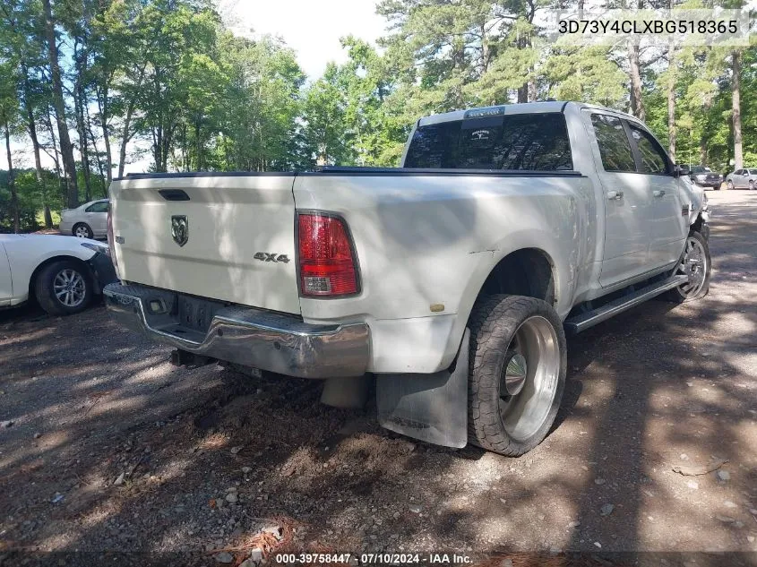 2011 Ram Ram 3500 Laramie VIN: 3D73Y4CLXBG518365 Lot: 39758447