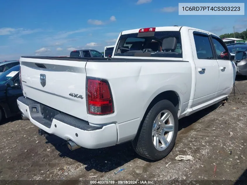 2012 Dodge Ram 1500 Longhorn VIN: 1C6RD7PT4CS303223 Lot: 40375789