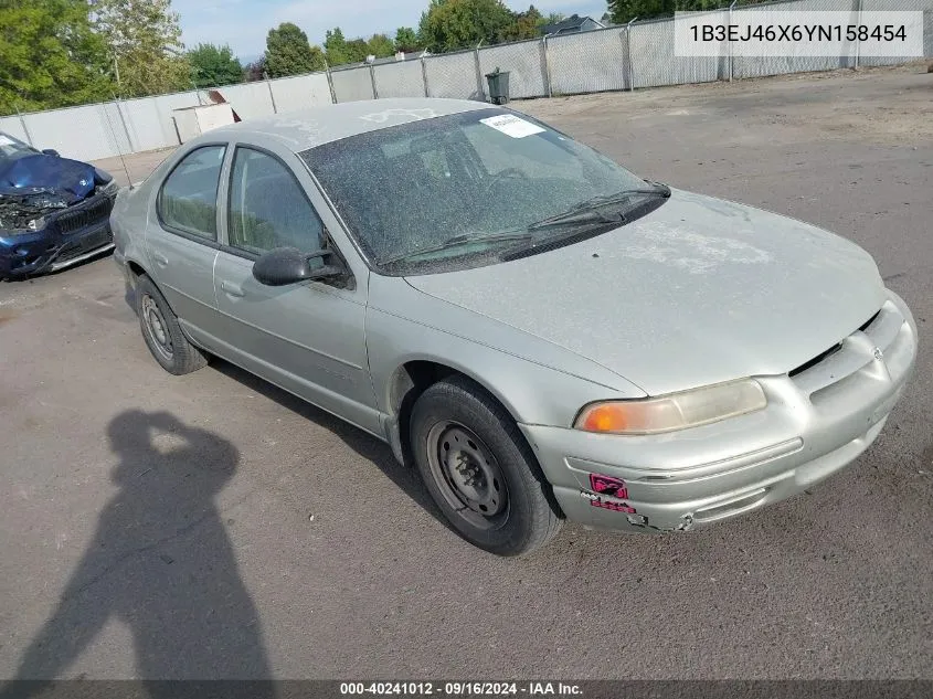 2000 Dodge Stratus Se VIN: 1B3EJ46X6YN158454 Lot: 40241012