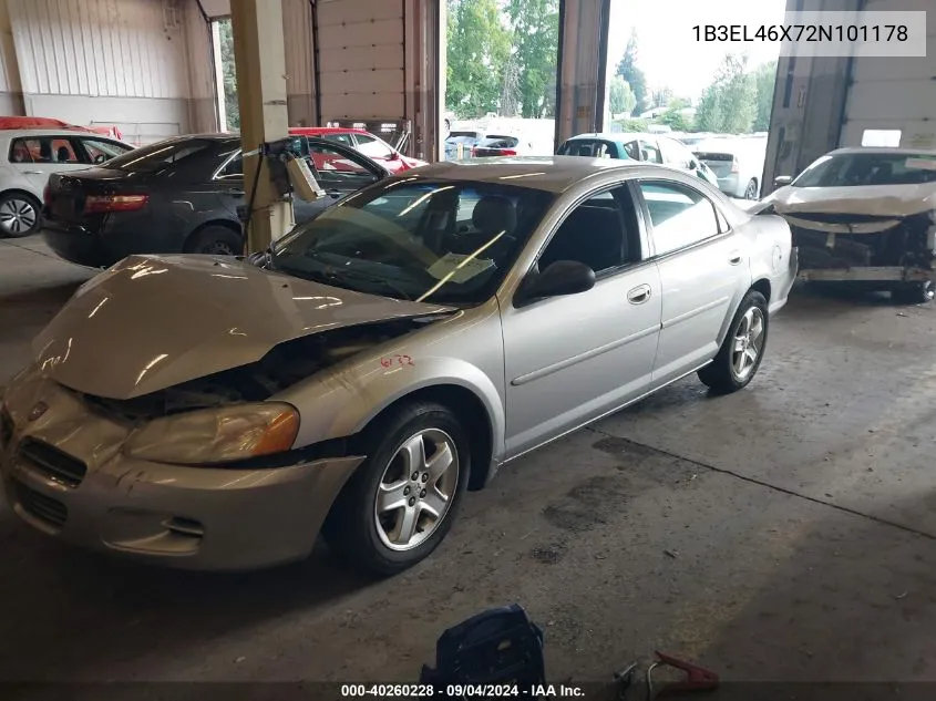 2002 Dodge Stratus Se Plus VIN: 1B3EL46X72N101178 Lot: 40260228