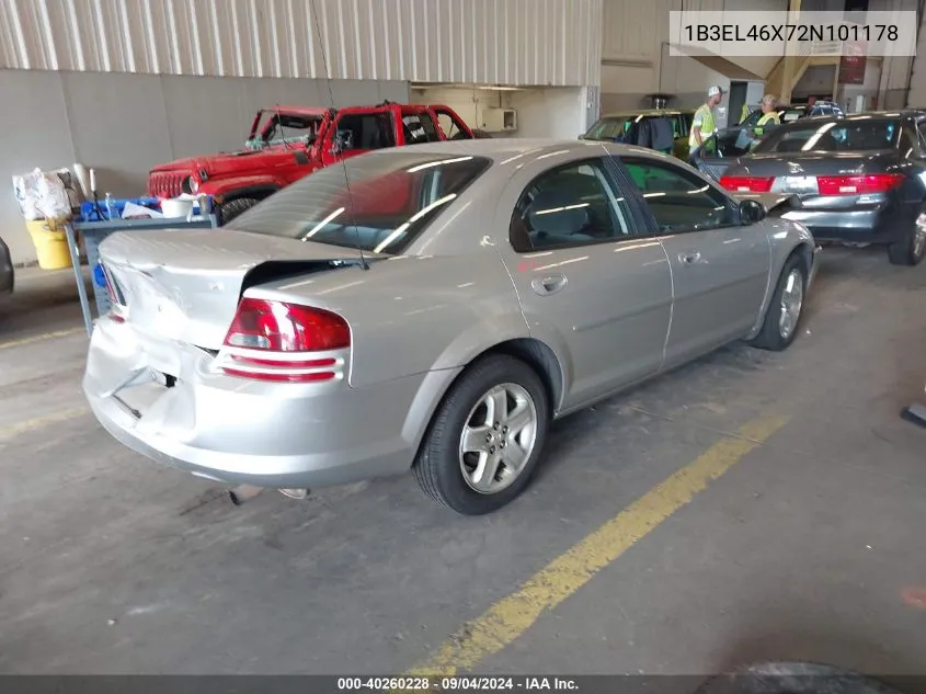 2002 Dodge Stratus Se Plus VIN: 1B3EL46X72N101178 Lot: 40260228