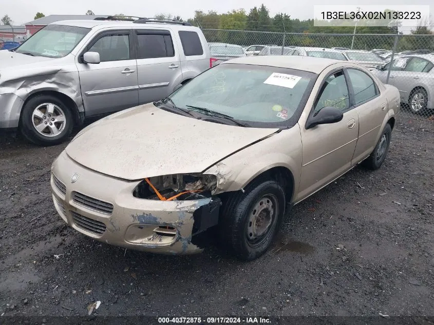 1B3EL36X02N133223 2002 Dodge Stratus Se