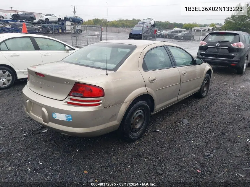 1B3EL36X02N133223 2002 Dodge Stratus Se