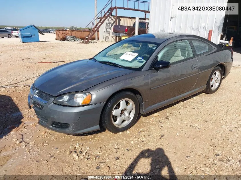 2003 Dodge Stratus Se VIN: 4B3AG42GX3E080447 Lot: 40287994