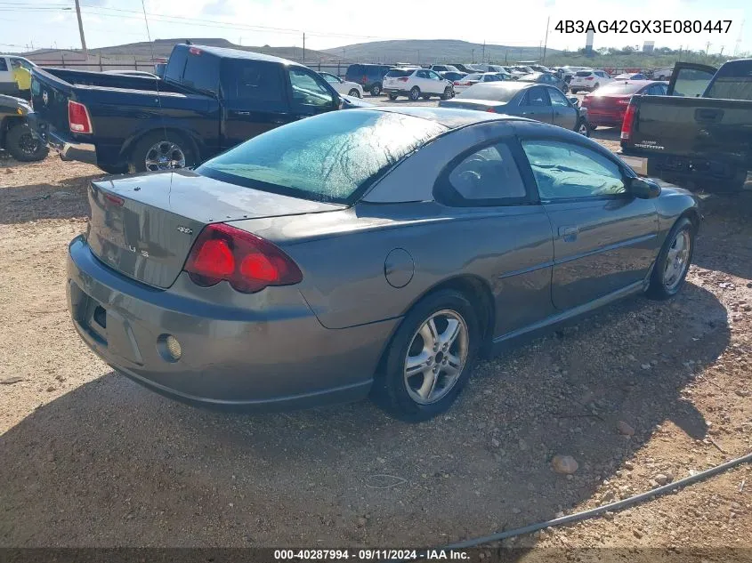 2003 Dodge Stratus Se VIN: 4B3AG42GX3E080447 Lot: 40287994