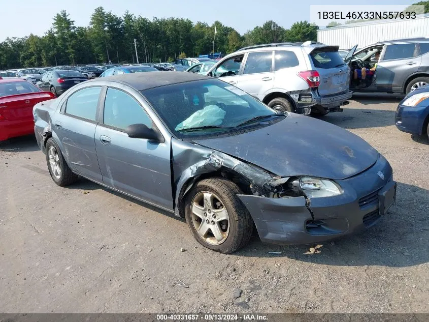 2003 Dodge Stratus Sxt VIN: 1B3EL46X33N557633 Lot: 40331657