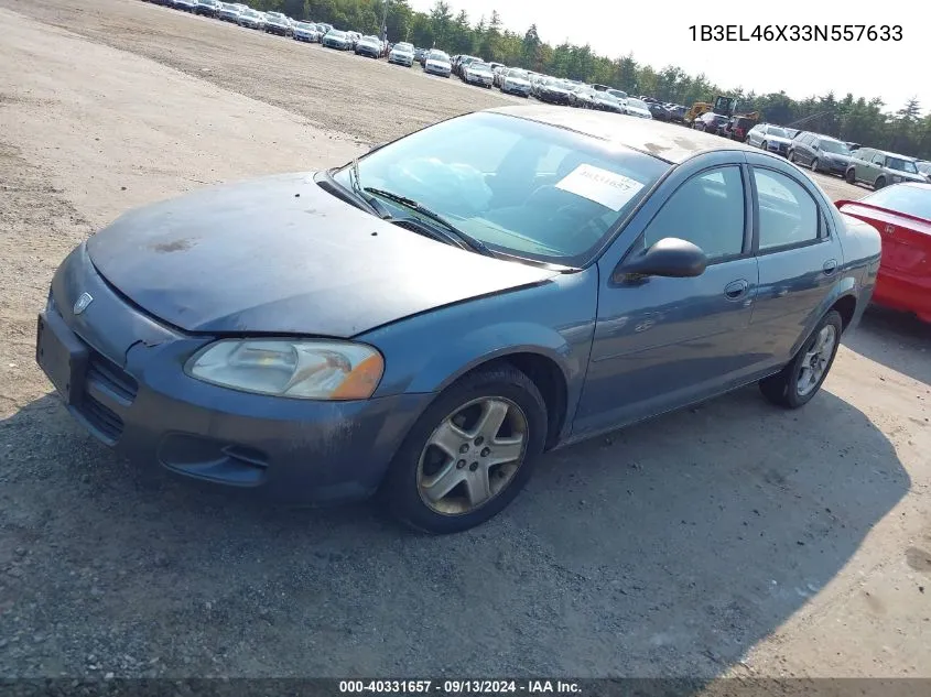 2003 Dodge Stratus Sxt VIN: 1B3EL46X33N557633 Lot: 40331657