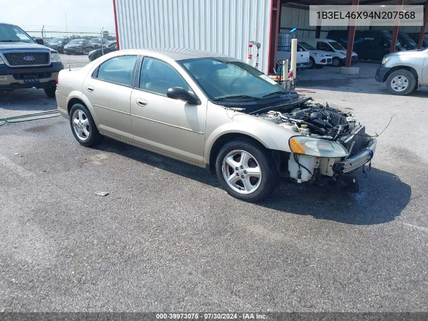 2004 Dodge Stratus Sxt VIN: 1B3EL46X94N207568 Lot: 39973075