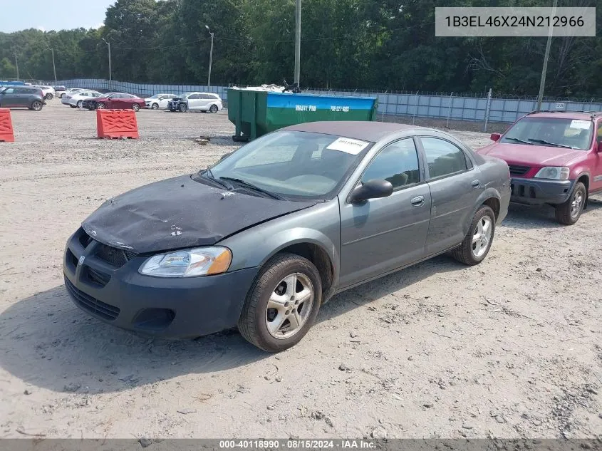 1B3EL46X24N212966 2004 Dodge Stratus Sxt