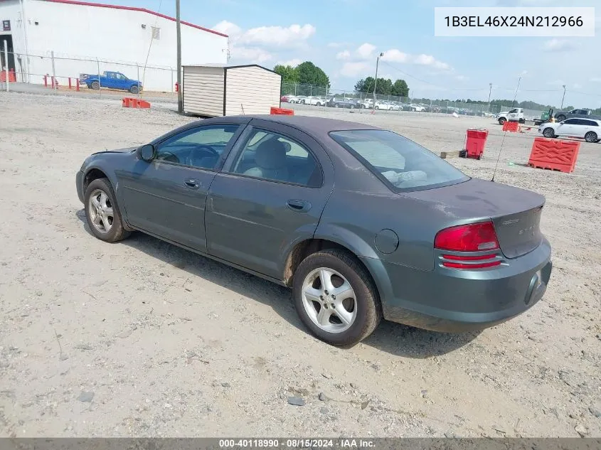 1B3EL46X24N212966 2004 Dodge Stratus Sxt