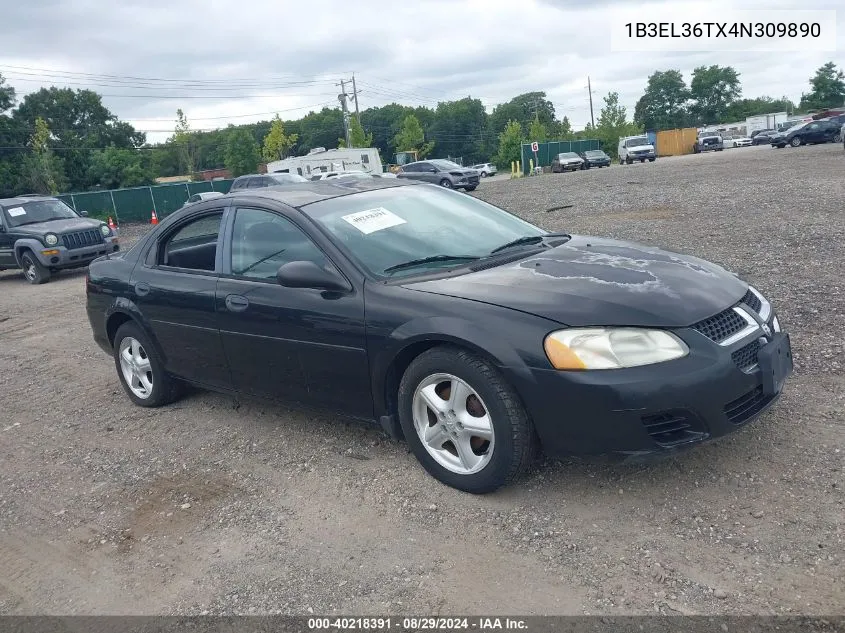 2004 Dodge Stratus Se VIN: 1B3EL36TX4N309890 Lot: 40218391