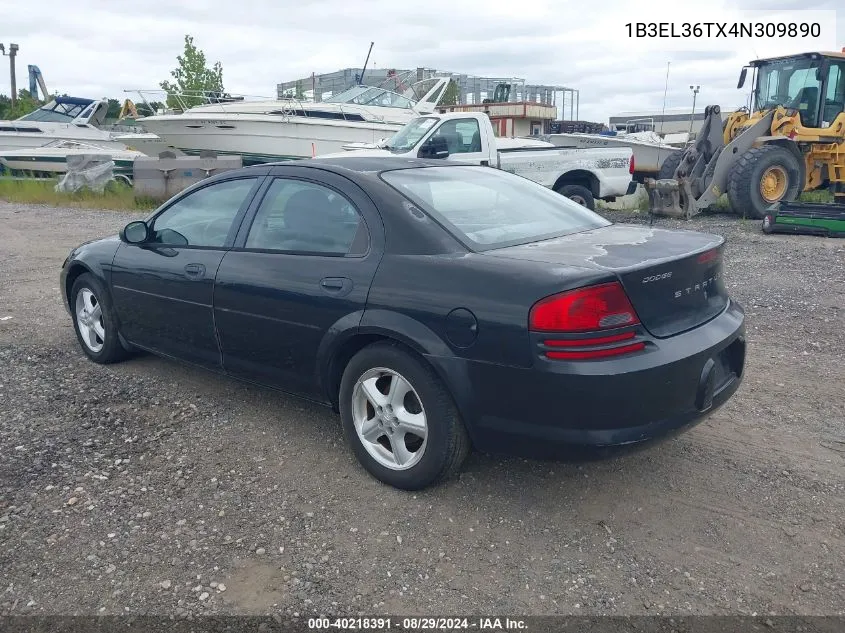 2004 Dodge Stratus Se VIN: 1B3EL36TX4N309890 Lot: 40218391