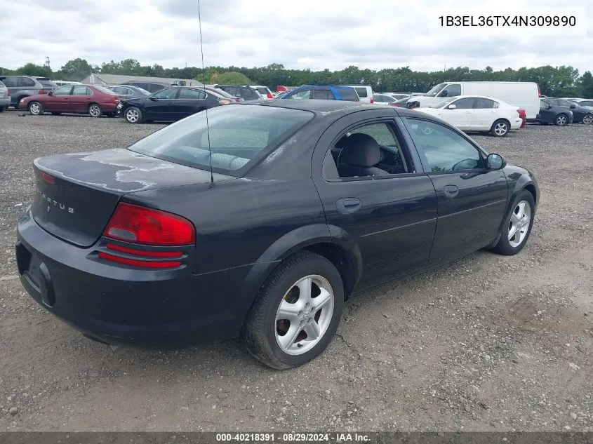 2004 Dodge Stratus Se VIN: 1B3EL36TX4N309890 Lot: 40218391