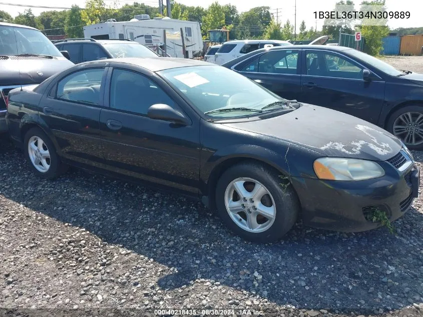 2004 Dodge Stratus Se VIN: 1B3EL36T34N309889 Lot: 40218435