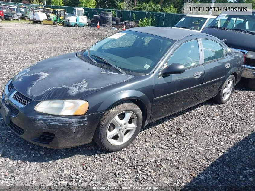 2004 Dodge Stratus Se VIN: 1B3EL36T34N309889 Lot: 40218435