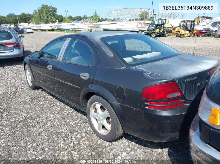 2004 Dodge Stratus Se VIN: 1B3EL36T34N309889 Lot: 40218435