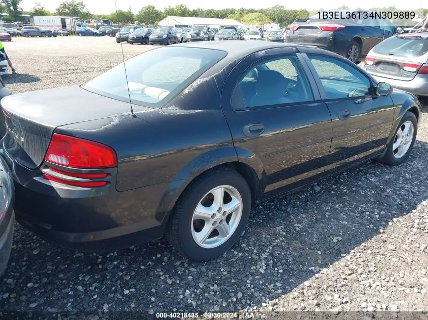 2004 Dodge Stratus Se VIN: 1B3EL36T34N309889 Lot: 40218435