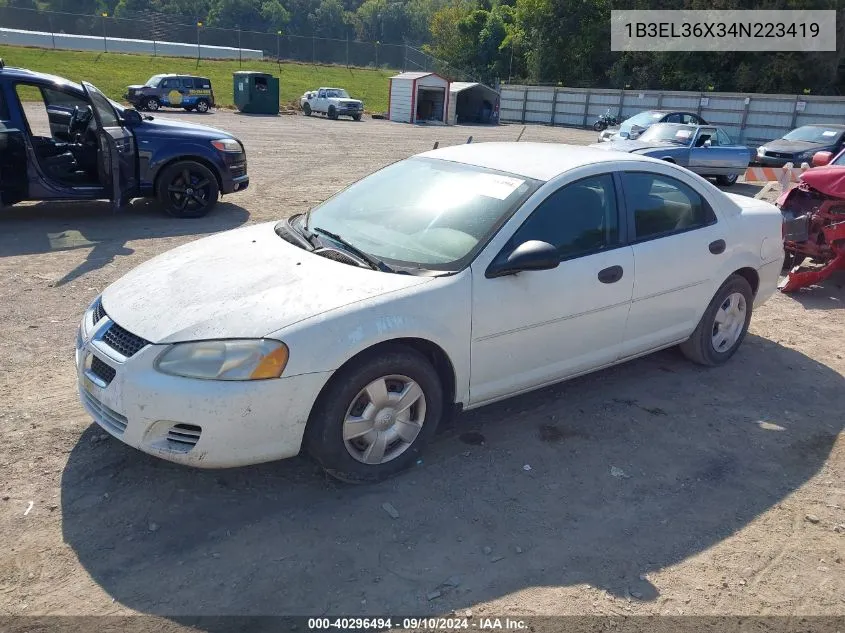 1B3EL36X34N223419 2004 Dodge Stratus Se