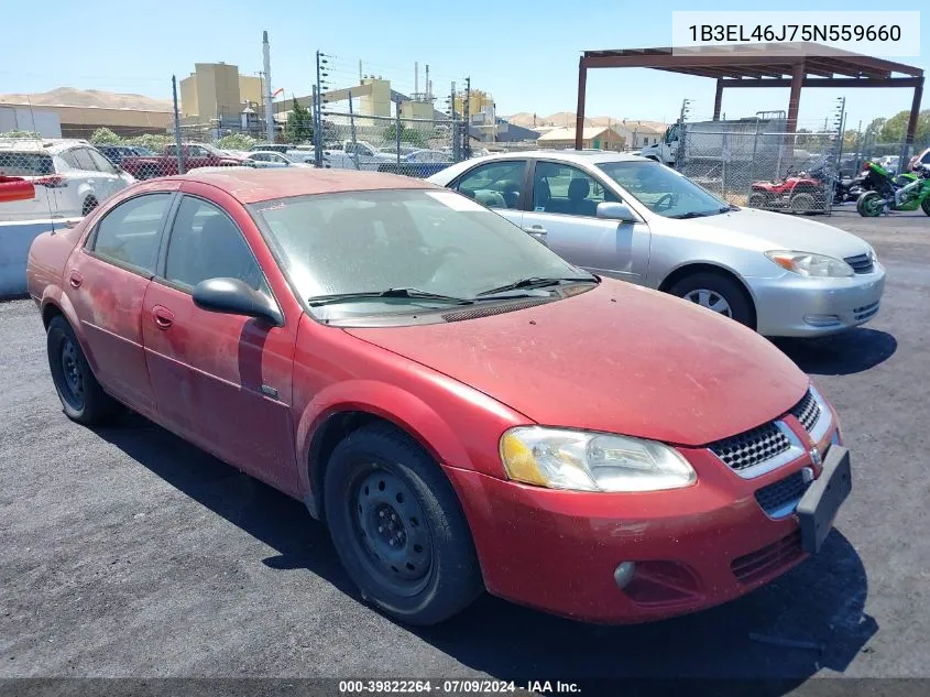 2005 Dodge Stratus Sdn Sxt VIN: 1B3EL46J75N559660 Lot: 39822264