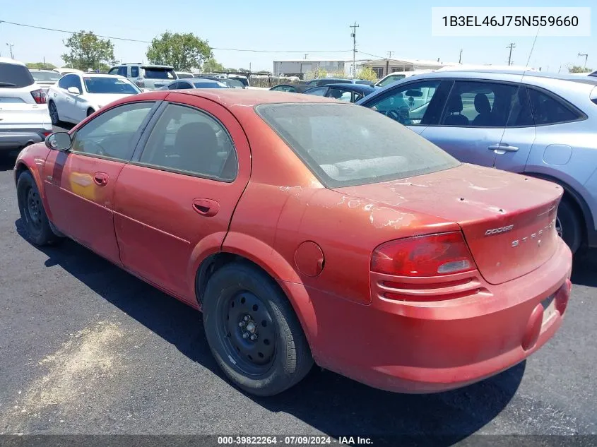 1B3EL46J75N559660 2005 Dodge Stratus Sdn Sxt