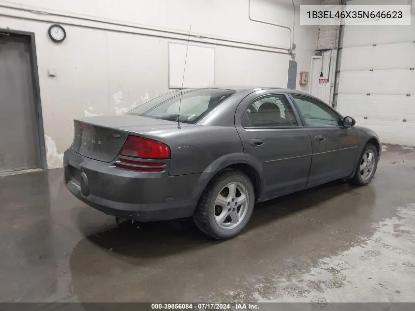 2005 Dodge Stratus Sdn Sxt VIN: 1B3EL46X35N646623 Lot: 39856084