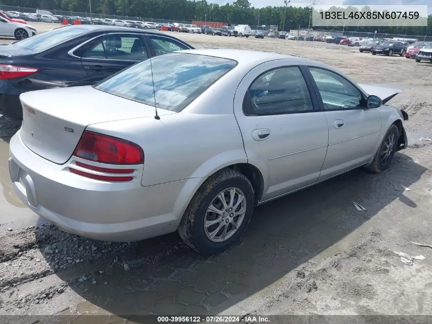 2005 Dodge Stratus Sxt VIN: 1B3EL46X85N607459 Lot: 39956122