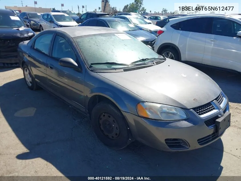 1B3EL46T65N612477 2005 Dodge Stratus Sxt