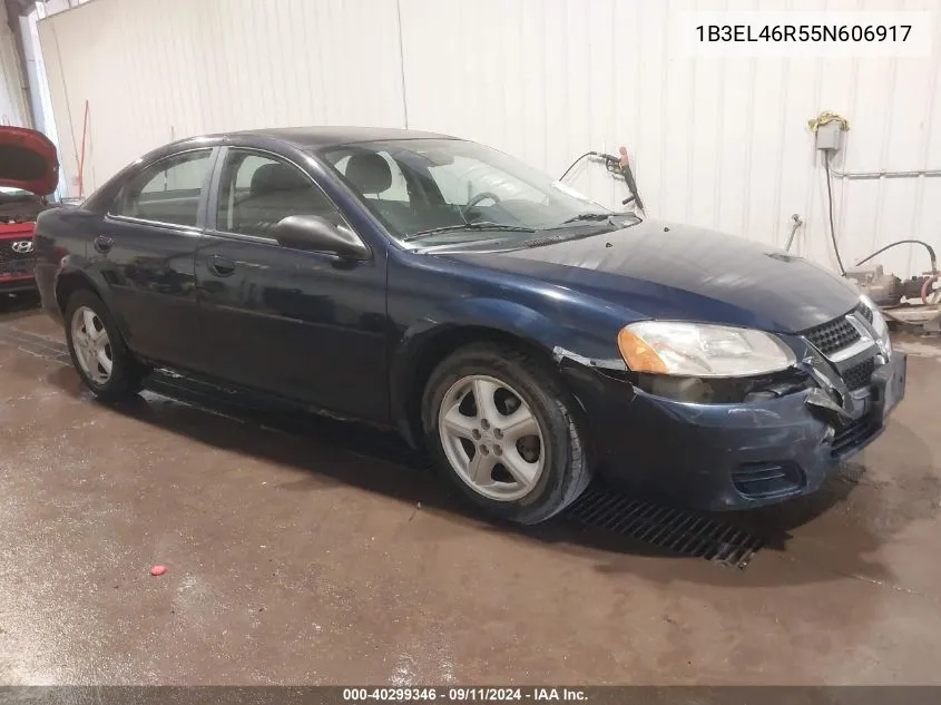 2005 Dodge Stratus Sxt VIN: 1B3EL46R55N606917 Lot: 40299346