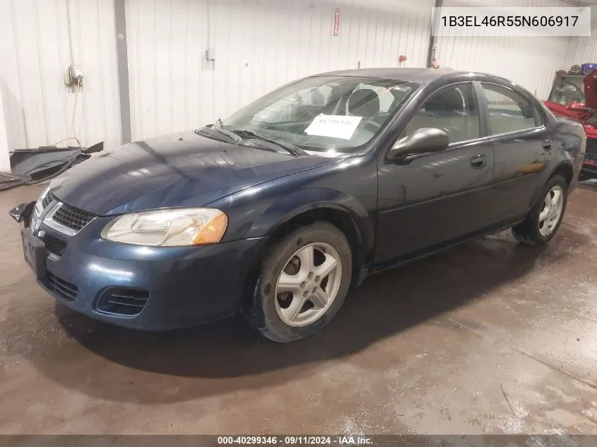 2005 Dodge Stratus Sxt VIN: 1B3EL46R55N606917 Lot: 40299346