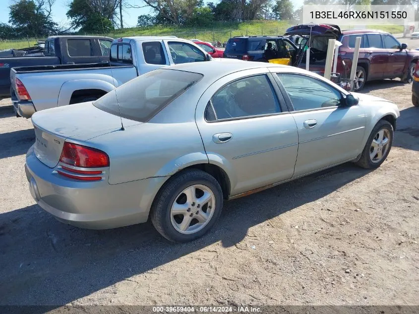 1B3EL46RX6N151550 2006 Dodge Stratus Sxt