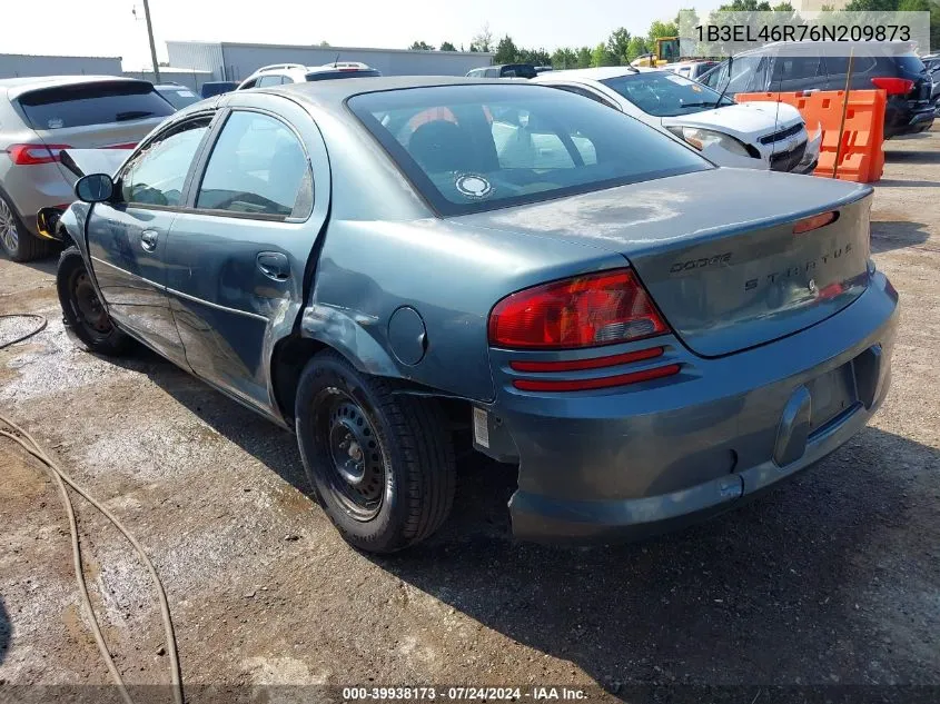 2006 Dodge Stratus Sxt VIN: 1B3EL46R76N209873 Lot: 39938173