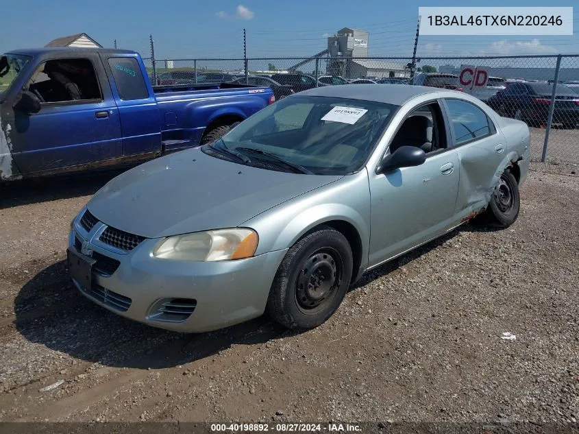 1B3AL46TX6N220246 2006 Dodge Stratus Sxt