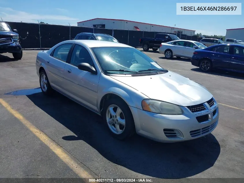 1B3EL46X46N286697 2006 Dodge Stratus Sxt