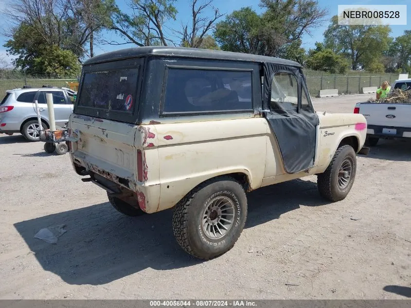 1966 Ford Bronco VIN: NEBR008528 Lot: 40058044