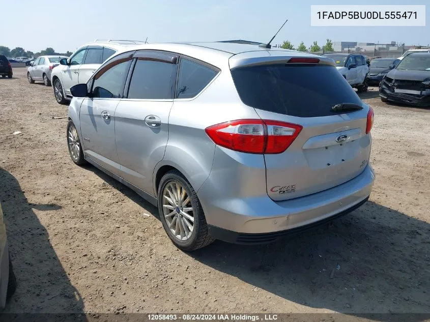 2013 Ford C-Max Sel VIN: 1FADP5BU0DL555471 Lot: 12058493