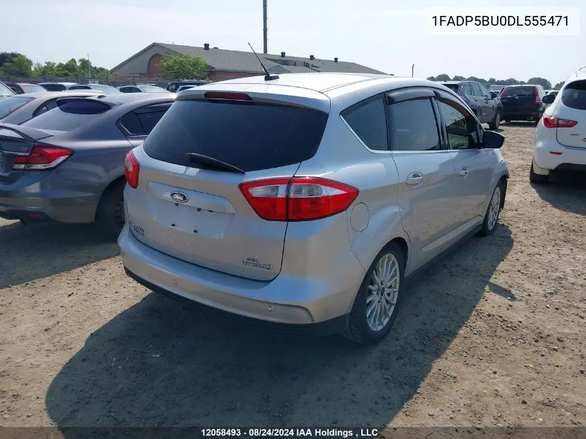 2013 Ford C-Max Sel VIN: 1FADP5BU0DL555471 Lot: 12058493