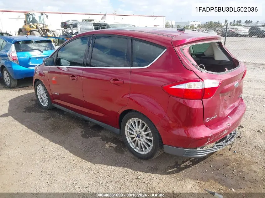 2013 Ford C-Max Hybrid Sel VIN: 1FADP5BU3DL502036 Lot: 40361099