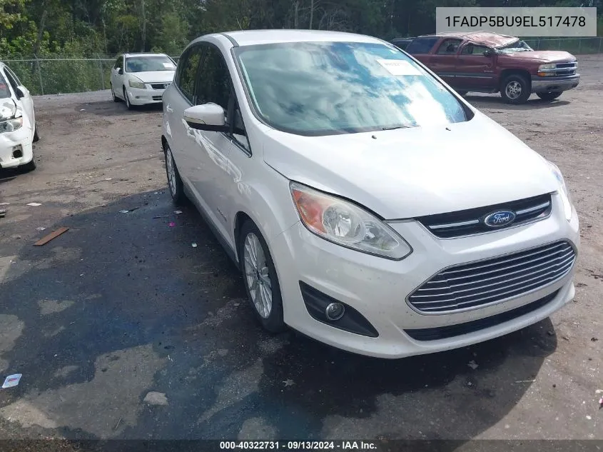 1FADP5BU9EL517478 2014 Ford C-Max Hybrid Sel