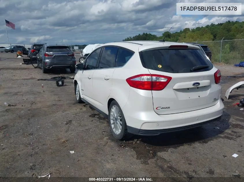 1FADP5BU9EL517478 2014 Ford C-Max Hybrid Sel